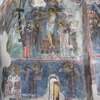 Hermitage of Neophytos, naos of the chapel, Crucifixion