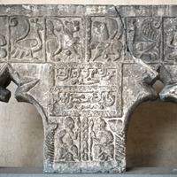 Ülü Camii, window arch with figures (Islamic Museum, Istanbul)