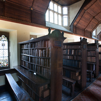 Merton College, Oxford, library interior