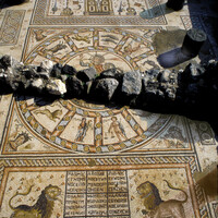 Hammat Tiberias, synagogue floor mosaic