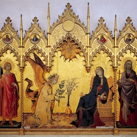 Simone Martini, Annunciation, Siena Cathedral, 1333 (now Uffizi Gallery, Florence)