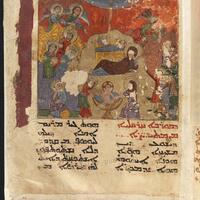 Vat.sir.559, fol. 1r, Nativity