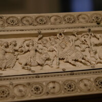 Veroli Casket, V&A, left half of lid