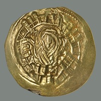 Hyperperon of Michael VIII Palaiologos, obverse  (Dumbarton Oaks BZC.1948.17.3590)