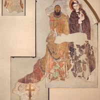 Faras Cathedral, south chapel, Bishop Marianos with the Virgin and Child, 1005–36