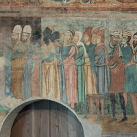 San Zeno, Verona, detail of Frederick II and diverse peoples