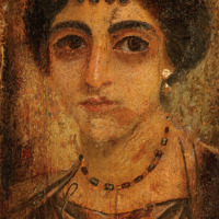 Royal Ontario Museum, Fayum mummy portrait of a woman