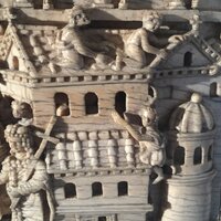 Trier ivory, detail of basilica