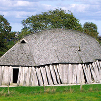 Reconstruction of a Viking house