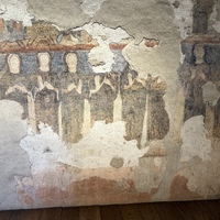 Torba, convent tower, west wall, detail of nuns