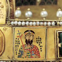 Byzantine crown, detail of Géza I