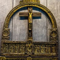 Lisbjerg Golden Altar, retable or reredos (upper part