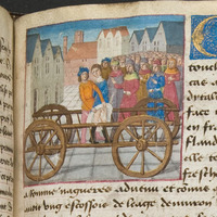 University of Glasgow Library, MS Hunter 252, fol. 108r detail, the story of Margarite