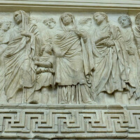 Ara Pacis, Agrippa and imperial family