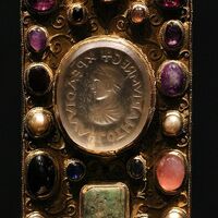 Aachen Cathedral Treasury, Lothar Cross, seal matrix of Lothar II