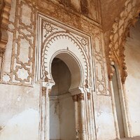 Tinmal Friday Mosque, interior, mihrab