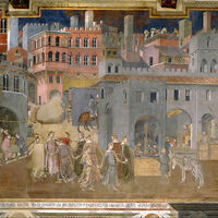 Effects of Good Government in the city, Palazzo Pubblico, Siena