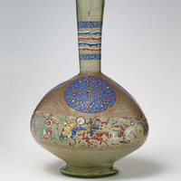 Metropolitan Museum, enameled glass bottle