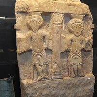 Hypogeum Poitierr, two thieves in Crucifixion