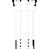 Saint-Denis, abbey church, plan ca. 1144