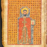 Metropolitan Museum, Ethiopian Gospel book, Portrait of Matthew