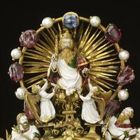 Holy Thorn reliquary, top with God the Father