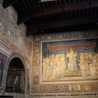 Simone Martini, Maestà fresco, Palazzo Pubblico, Siena, 1315–21, in situ