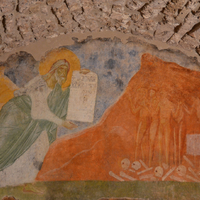 Bačkovo ossuary, lower story, detail of Ezekiel and the Dry Bones