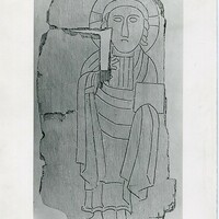 Coffin of St. Cuthbert, drawing of apostle