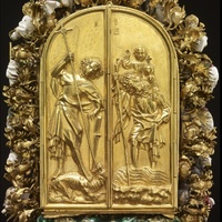 Holy Thorn reliquary, back, doors closed