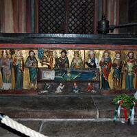 Carved and painted tomb of St. Elizabeth