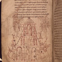Bodleian Library MS Junius 11, p. 66, Noah's Ark