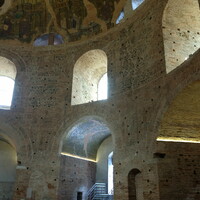 Rotunda, Thessaloniki, interior showing recesses on lower level and base of dome