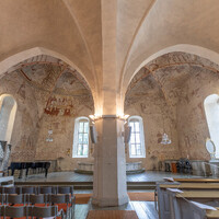 Ingå (Inkoo) church, interior toward the sanctuary