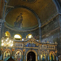 Hagia Sophia, Thessaloniki, east apse with later icon screen