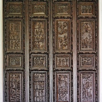Wooden doors of Santa Sabina, upper part
