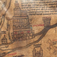 Hereford mappa mundi facsimile, Tower of Babel