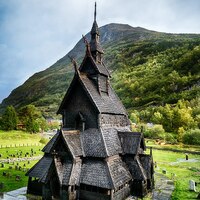 Borgund stave church, exterior