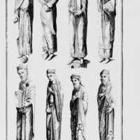 Montfaucon, drawings of jamb statues