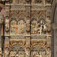 Church of Sant Llorenç, retable of St. Lawrence, detail