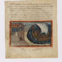 Vatican City, Biblioteca Apostolica Vaticana, MS Vat. lat. 3225, fol. 39v, Dido watches Aeneas sail away