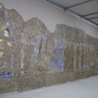 Afrasiab Museum, painted chamber, west wall