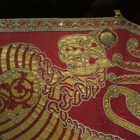 Mantle of Roger II, detail of lion